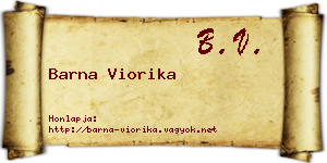 Barna Viorika névjegykártya